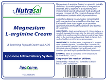 Load image into Gallery viewer, Magnesium L-arginine Cream 8 oz
