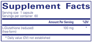 Reduced Glutathione 100 mg 60 vcaps