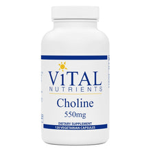 Load image into Gallery viewer, Choline 550mg 120 veg capsules