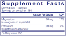 Load image into Gallery viewer, Potassium Magnesium (aspartate) 180vcaps