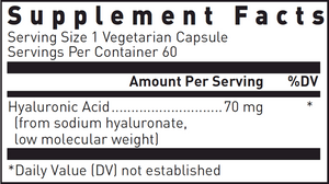 Hyaluronic Acid 60 vegcaps