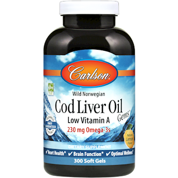 Cod Liver Oil Low Vit A 300 gels