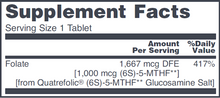 Load image into Gallery viewer, 5-Methyl Folate 1000 mcg 90 tabs