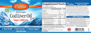 Super Cod Liver Oil 1000 mg 100 gels