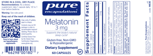 Melatonin 3 mg 60 vcaps