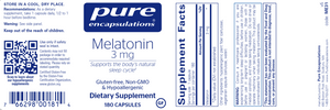 Melatonin 3 mg 180 vcaps