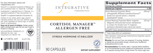 Cortisol Manager Allergen Free 90 vcaps
