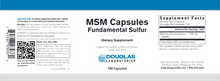 Load image into Gallery viewer, MSM Capsules Fundamental Sulfur 100 caps
