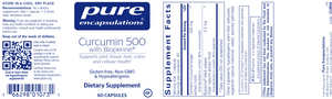 Curcumin 500 with Bioperine 60 vcaps