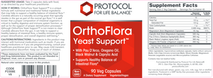 OrthoFlora Yeast Support 90 vcaps