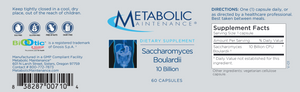 Saccharomyces Boulardii 10 Bill 60 caps