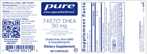 7 -Keto DHEA 50 mg 60 vcaps