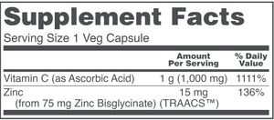 C-1000 + Zinc-15 120 vegcaps