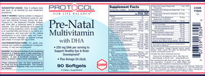 Pre-Natal Multivitamin with DHA 90 Gels