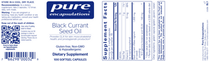Black Currant Seed Oil 100 gels
