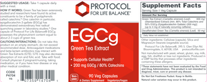 EGCg Green Tea Extract 90 vegcaps