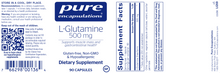 Load image into Gallery viewer, L -Glutamine 500 mg 90 vcaps