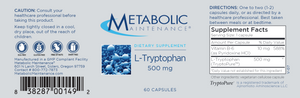 L-Tryptophan 500 mg 60 vcaps