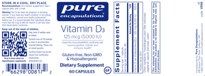 Vitamin D3 5000 IU 60 vcaps