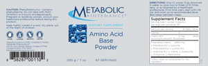 Amino Acid Base Powder Unflvred 200 gms