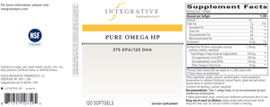 Pure Omega HP 120 softgels