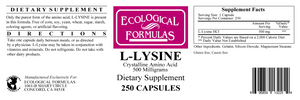 L-Lysine 500 mg 250 caps