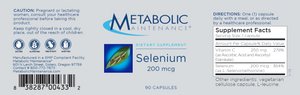 Selenium 200 mcg 90 caps