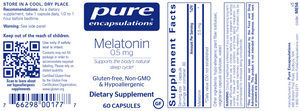 Melatonin 0.5 mg 60 vcaps