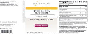 Liquid Calcium Magnesium 1:1 Berry 16 oz