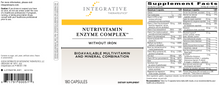 Load image into Gallery viewer, NutriVitamin Enzyme Comp w/o Iron 180cap