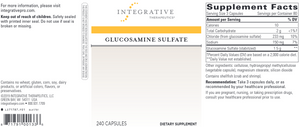 Glucosamine Sulfate 240 caps