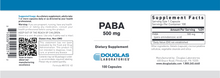 Load image into Gallery viewer, Paba 500 mg 100 caps