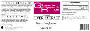 Liver Extract 550 mg 90 caps