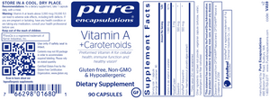 Vitamin A + Carotenoids 90 caps