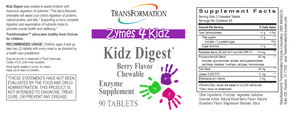 Kidz Digest Chewables 90 tabs