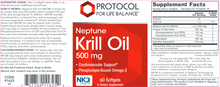Load image into Gallery viewer, Krill Oil 500 mg Neptune NKO 60 gels