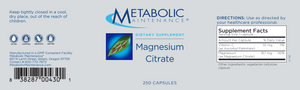 Magnesium Citrate 240 caps