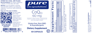 CoQ10 60 mg 60 vegcaps