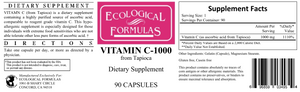 Vitamin C-1000 from Tapioca 90 caps