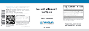 Natural Vitamin E Complex 100gels