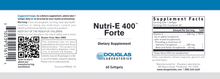 Load image into Gallery viewer, Nutri E-400 Forte 60 gels