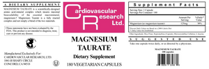 Magnesium Taurate 125 mg 180 caps