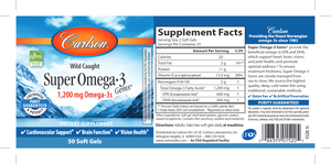 Super Omega-3 Gems 1200 mg 50 softgels