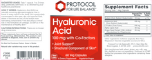 Load image into Gallery viewer, Hyaluronic Acid 100 mg 60 vcaps
