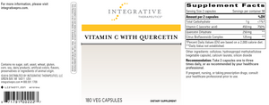 Vit C w/ Quercetin & Bioflav 180vcaps