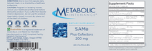 Load image into Gallery viewer, SAMe + CoFactors 200 mg 60 caps