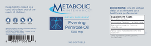 Evening Primrose Oil 500 mg 180 gels