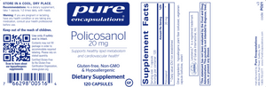 Policosanol 20 mg 120 vegcaps