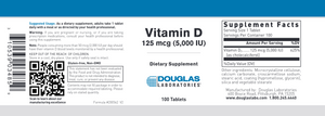 Vitamin D 5,000 IU 100 tabs