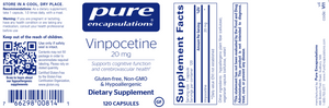Vinpocetine 20 mg 120 vegcaps